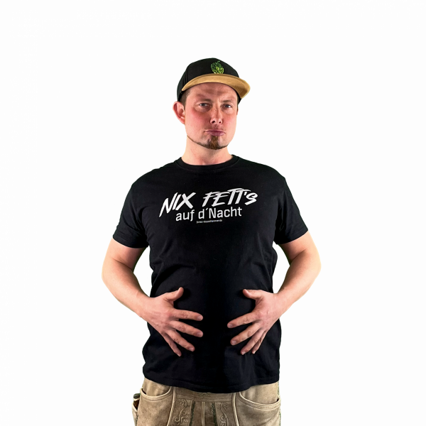 T-Shirt Nix Fetts schwarz alt